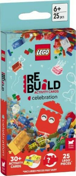 LEGO® Books: ReBuild Activity Cards: Celebration (with over 30 activity cards and 25 LEGO elements)