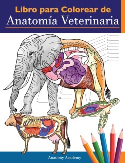 Libro para colorear de anatomía veterinaria