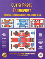 Printable Learning Books for 4 Year Olds (Cut and Paste Transport)