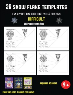 DIY Projects for Kids (28 snowflake templates - Fun DIY art and craft activities for kids - Difficult)