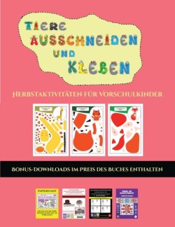 Herbstaktivitaten fur Vorschulkinder (Tiere ausschneiden und kleben)