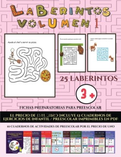 Fichas preparatorias para preescolar (Laberintos - Volumen 1)