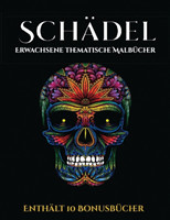 Erwachsene thematische Malbucher (Schadel)