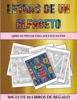 Libro de pintar para adultos en PDF (Letras de un alfabeto inventado)