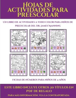 Fichas de numeros para ninos de 4 anos (Hojas de actividades para preescolar)