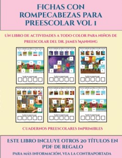 Cuadernos preescolares imprimibles (Fichas con rompecabezas para preescolar Vol 1)