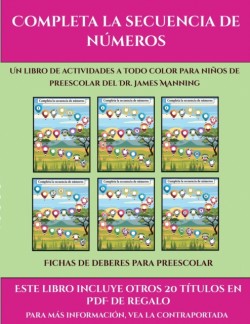 Fichas de deberes para preescolar (Completa la secuencia de numeros)