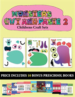 Childrens Craft Sets (20 full-color kindergarten cut and paste activity sheets - Monsters 2)