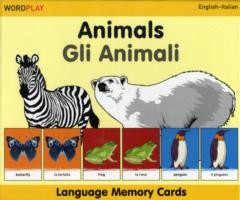 Language Memory Cards - Animals - English-italian