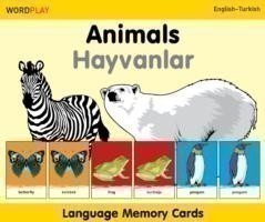 Language Memory Cards - Animals - English-turkish