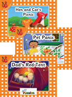 Jolly Phonics Readers, Set 2, Orange Level (pack of 3)