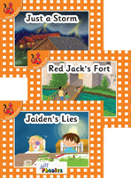 Jolly Phonics Readers, Set 4, Orange Level (pack of 3)