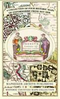 Oxfordshire 1611 – 1836 – Fold Up Map that features a collection of Four Historic Maps, John Speed’s County Map 1611, Johan Blaeu’s County Map of 1648, Thomas Moules County Map of 1836 and a Plan of Oxford 1836 by Thomas Moule. The maps also feature a number of Oxfords famous historic buildings.