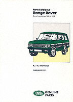 Range Rover Parts Catalogue 1986-1991