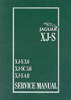 Jaguar XJS 3.6 and 4.0 Litre Service Manual
