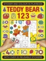 Sticker and Colour-in Playbook: Teddy Bear 123