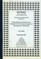 Evaluating the Internet as a Medium for the Dissemination of Development Research Findings