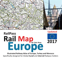 Railpass Railmap Europe 2017