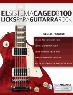 sistema CAGED y 100 licks para guitarra rock