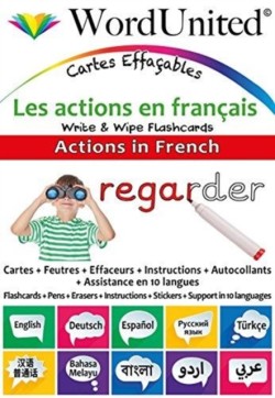 Actions in French Write & Wipe Flashcards