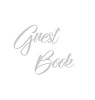 Silver Guest Book, Weddings, Anniversary, Party's, Special Occasions, Memories, Christening, Baptism, Wake, Funeral, Visitors Book, Guests Comments, Vacation Home Guest Book, Beach House Guest Book, Comments Book and Visitor Book (Hardback)