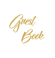 Gold Guest Book, Weddings, Anniversary, Party's, Special Occasions, Wake, Funeral, Memories, Christening, Baptism, Visitors Book, Guests Comments, Vacation Home Guest Book, Beach House Guest Book, Comments Book and Visitor Book (Hardback)