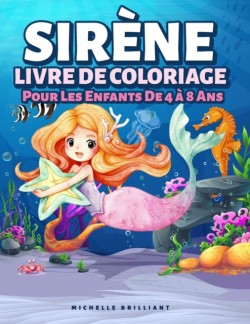 Sirene Livre De Coloriage Pour Les Enfants De 4 a 8 Ans