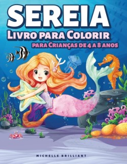 Sereia Livro para Colorir para Criancas de 4 a 8 anos