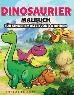 Dinosaurier Malbuch fur Kinder im alter von 4-8 Jahren