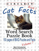 Circle It, Cat Facts, Book 1, Word Search, Puzzle Book