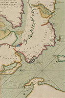 18th Century Chart of the Sea Coast of Ireland from Dublin to London-Derry - A Poetose Notebook / Journal / Diary (50 pages/25 sheets)