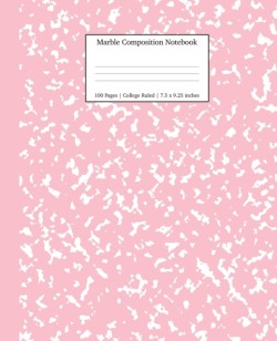 Marble Composition Notebook College Ruled Pink Marble Notebooks, School Supplies, Notebooks for School