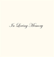 In Loving Memory Funeral Guest Book, Celebration of Life, Wake, Loss, Memorial Service, Condolence Book, Church, Funeral Home, Thoughts and In Memory Guest Book (Hardback)