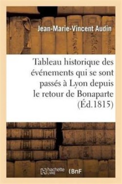 Tableau Historique Des �v�nemens Qui Se Sont Pass�s � Lyon Depuis Le Retour de Bonaparte