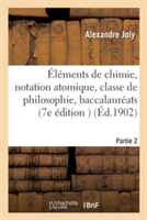 �l�ments de Chimie, Notation Atomique, Classe de Philosophie, Baccalaur�ats Classiques