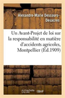 Avant-Projet de Loi Sur La Responsabilité En Matière d'Accidents Agricoles