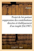 Projet de Loi Portant Suppression Des Contributions Directes Et Établissement