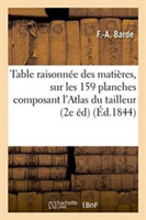 Table Raisonn�e Des Mati�res Contenues Sur Les 159 Planches Composant l'Atlas de la Science