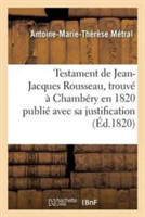 Testament de Jean-Jacques Rousseau