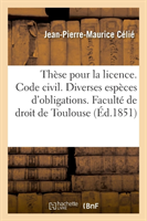 Thèse Pour La Licence. Code Civil. Diverses Espèces d'Obligations. Code de Commerce. Des Assurances