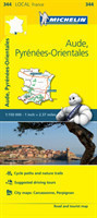 Aude, Pyrenees-Orientales - Michelin Local Map 344