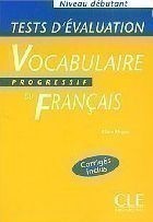 Vocabulaire progressif du français Niveau débutant Tests