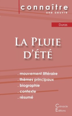 Fiche de lecture La Pluie d'été de Marguerite Duras (Analyse littéraire de référence et résumé complet)