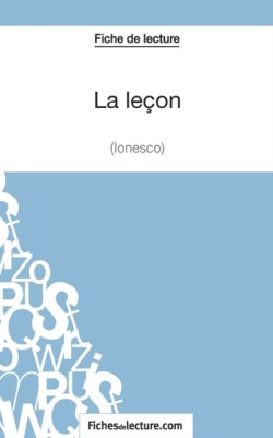 le�on - Ionesco (Fiche de lecture)