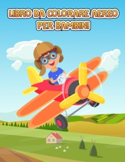 Aereo da colorare libro per bambini