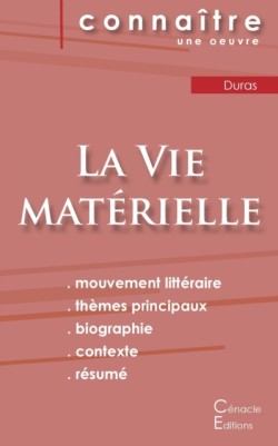 Fiche de lecture La Vie mat�rielle de Marguerite Duras (Analyse litt�raire de r�f�rence et r�sum� complet)