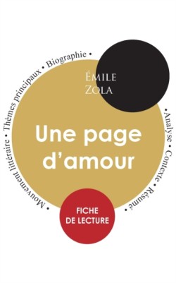 Fiche de lecture Une page d'amour (Étude intégrale)