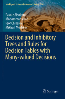 Decision and Inhibitory Trees and Rules for Decision Tables with Many-valued Decisions