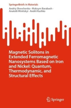 Magnetic Solitons in Extended Ferromagnetic Nanosystems Based on Iron and Nickel: Quantum, Thermodynamic, and Structural Effects