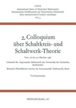 2. Colloquium über Schaltkreis- und Schaltwerk-Theorie